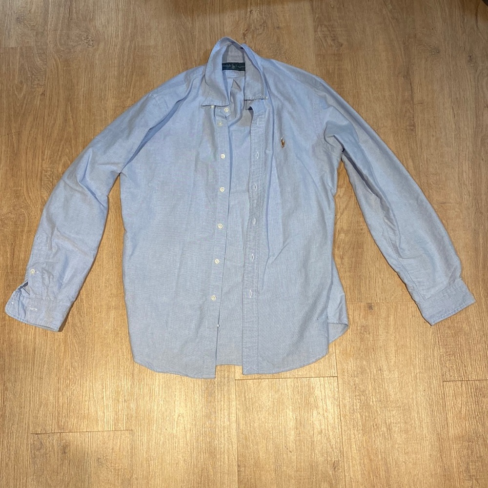Blue polo Ralph Lauren button up
